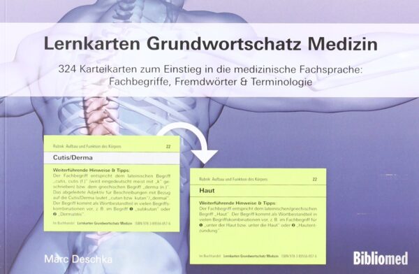 Lernkarten Grundwortschatz Medizin